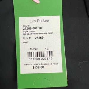 Lilly Pulitzer Black Stretch Pants